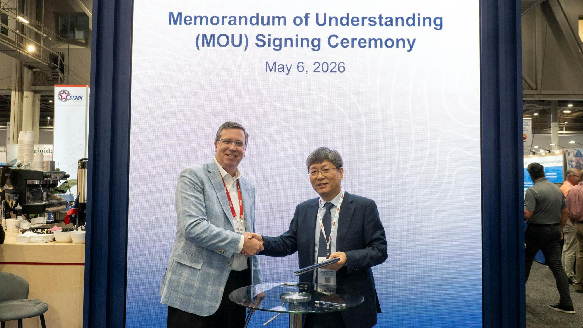 MoU signing ceremony at the Offshore Technology Conference