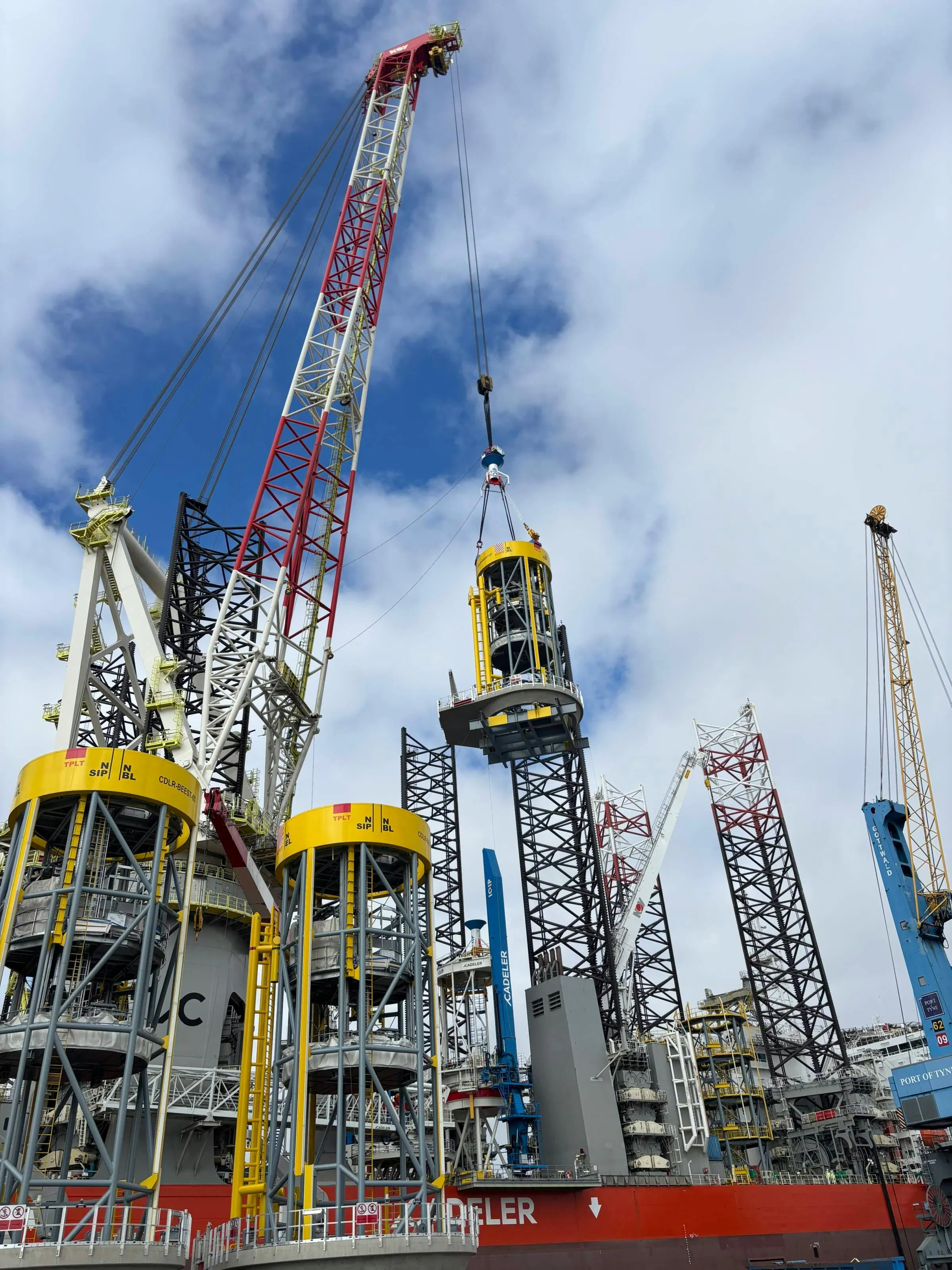 The installation is the first of 197 monopile foundations Cadeler will transport and install as part of the company&rsquo;s full transportation and installation (T&I) scope for the project.