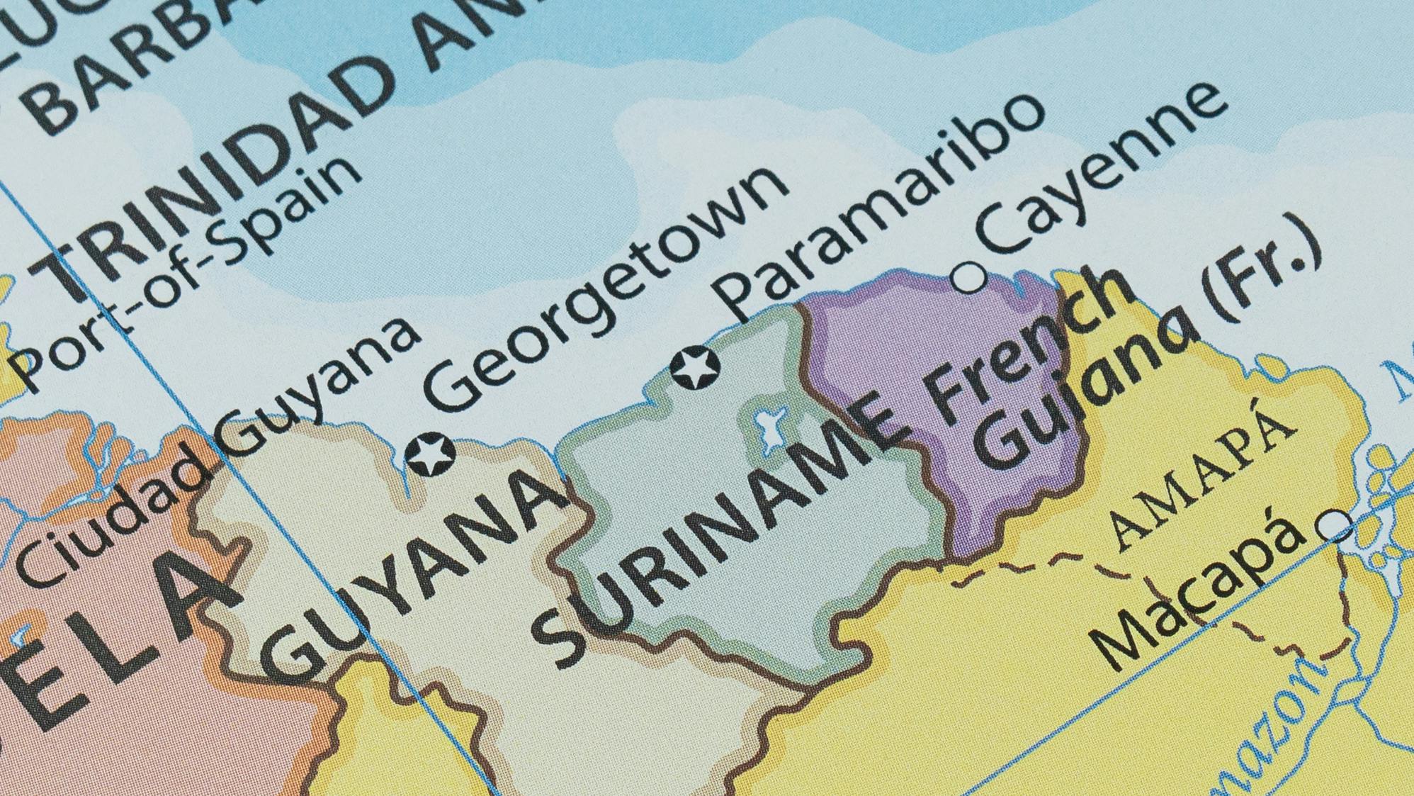 offshore Guyana map