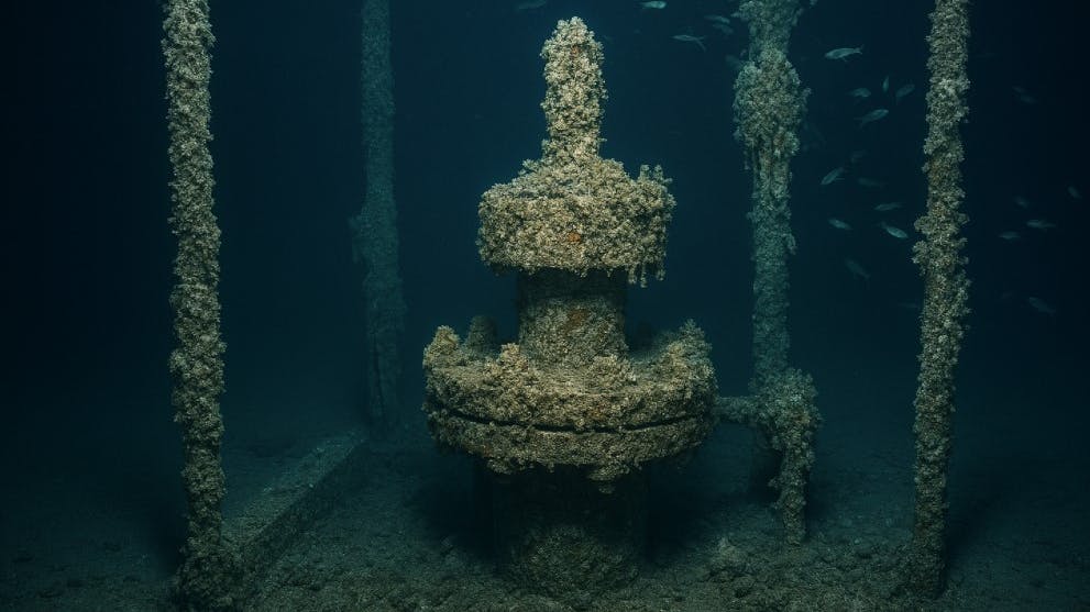 Figure 1(b). Illustration of subsea well conditions as seen from ROV surveys.
