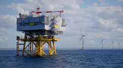 Offshore substation at an offshore wind farm