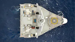 TGS' Ramform Tethys seismic vessel TGS' Ramform Tethys seismic vessel