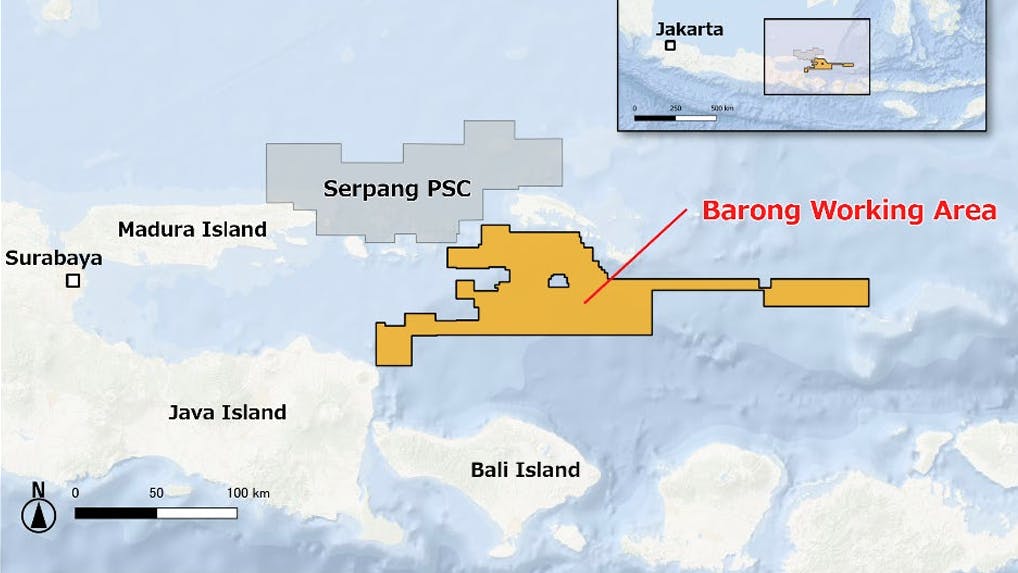 Map of Barong Working Area