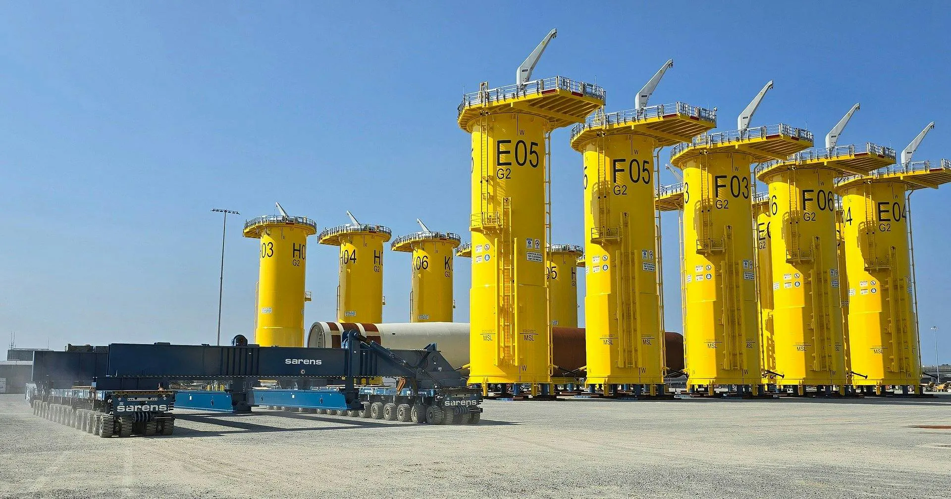 Sarens completes final phase of logistics for CVOW project