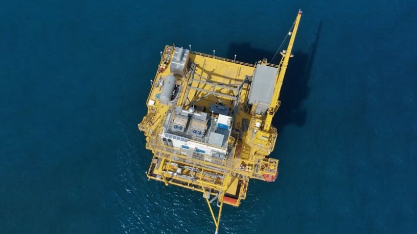 Merakes gas field offshore Indonesia