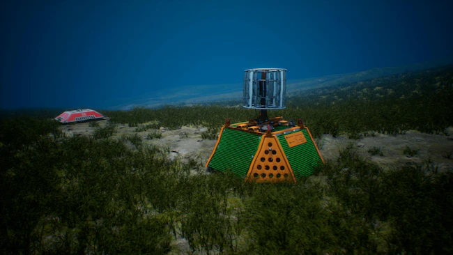 CCS lander on the seabed
