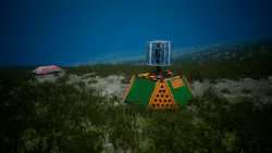 CCS lander on the seabed CCS lander on the seabed