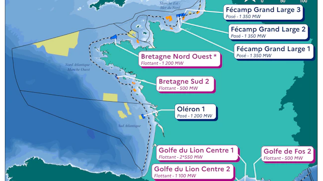 France issues tender for 11 offshore wind farms