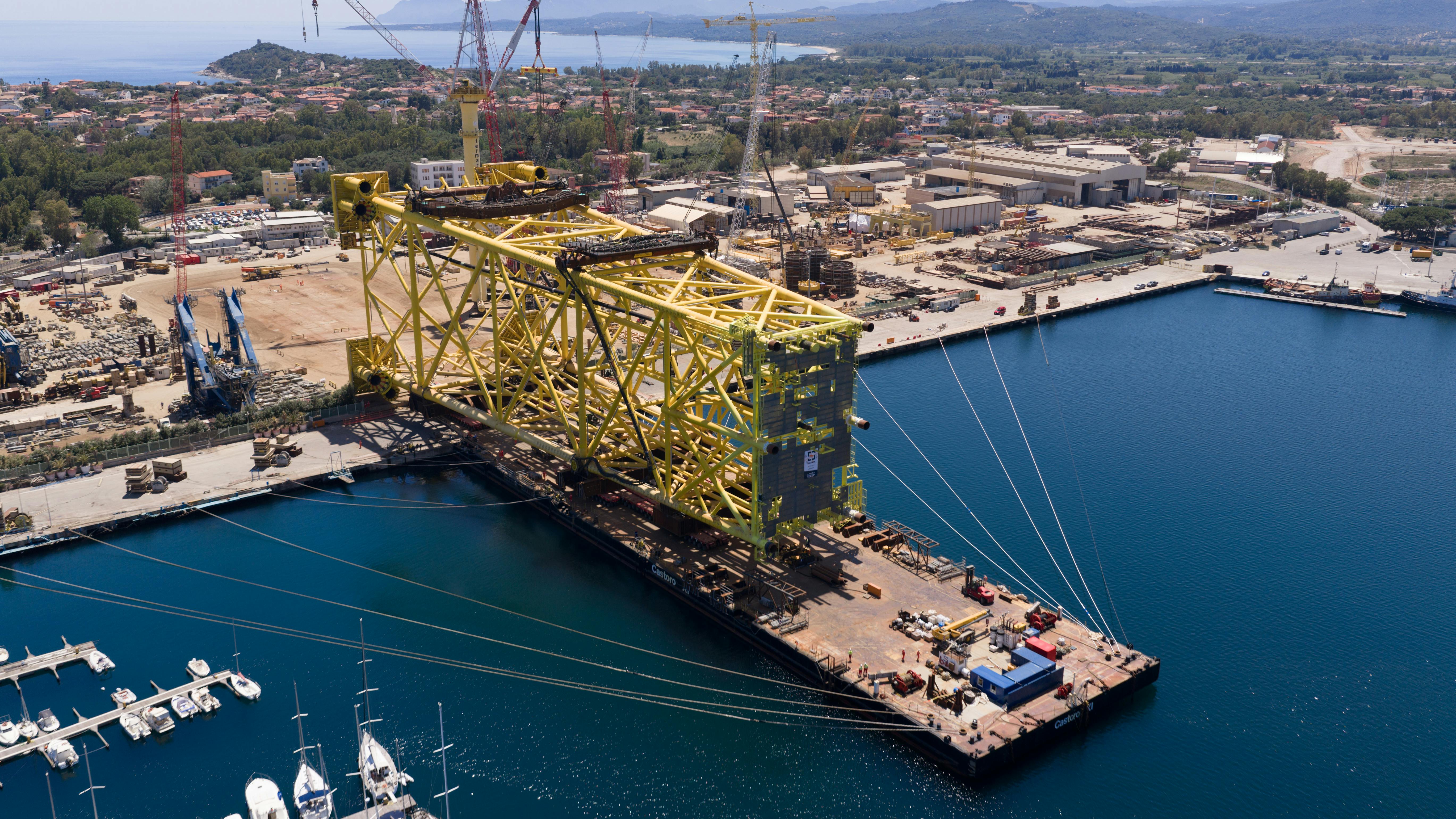 Neptun Deep Gas jacket sails away from shipyard