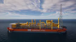A new design from SBM Offshore of an FPSO unit focused on the production of blue ammonia