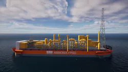 A new design from SBM Offshore of an FPSO unit focused on the production of blue ammonia A new design from SBM Offshore of an FPSO unit focused on the production of blue ammonia