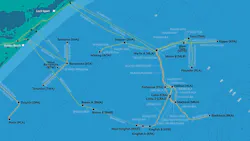 Bass Strait pipeline network Bass Strait pipeline network
