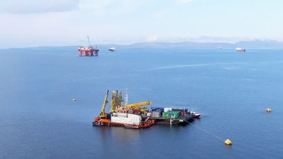 Subsea Micropiles installed first drilled-and-grouted micropile anchor