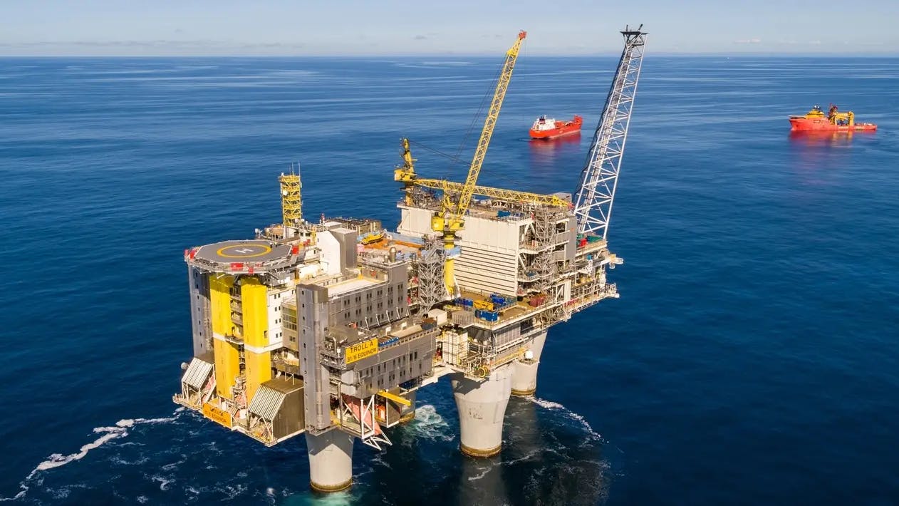 Troll A platform in the North Sea
