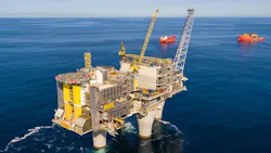 Troll A platform in the North Sea Troll A platform in the North Sea