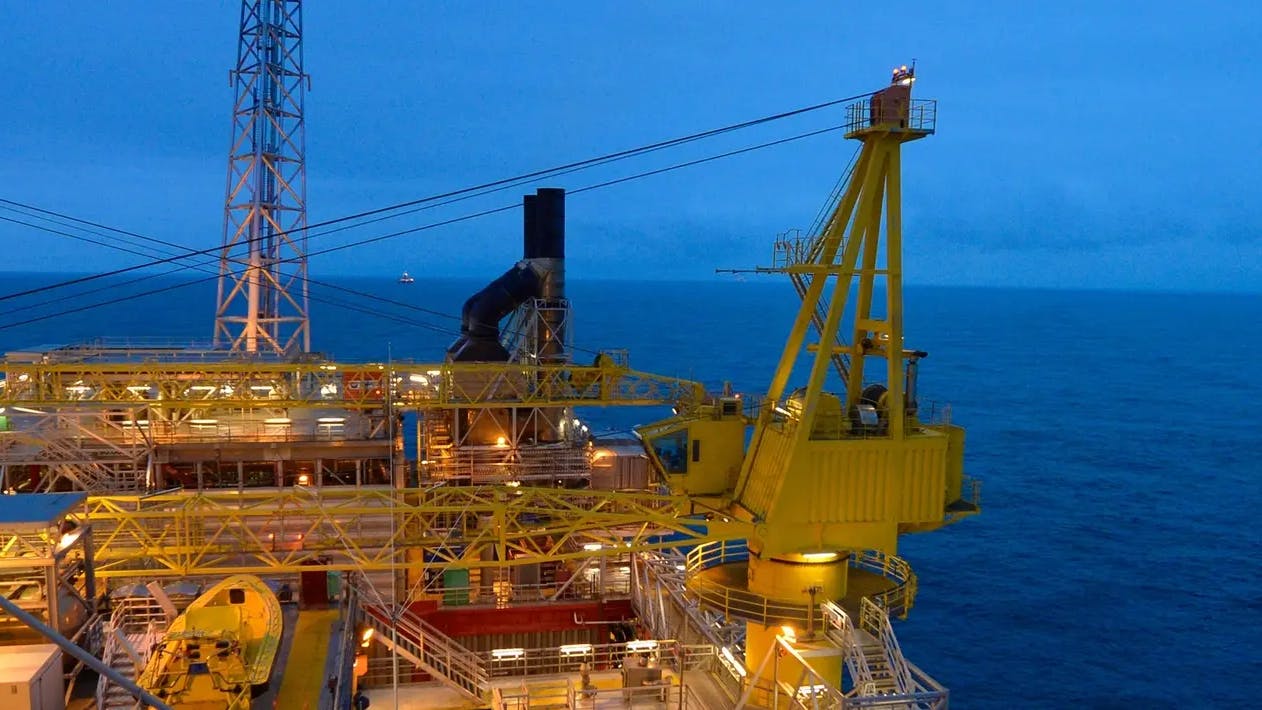 Troll B platform in the North Sea