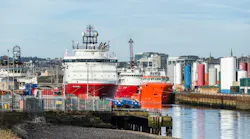 Port of Aberdeen in Scotland, UK