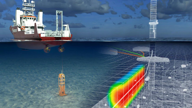 Offshore wind power cable design graphic