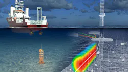 Offshore wind power cable design graphic