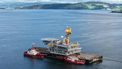 Latest North Sea Yggdrasil topsides departs Verdal