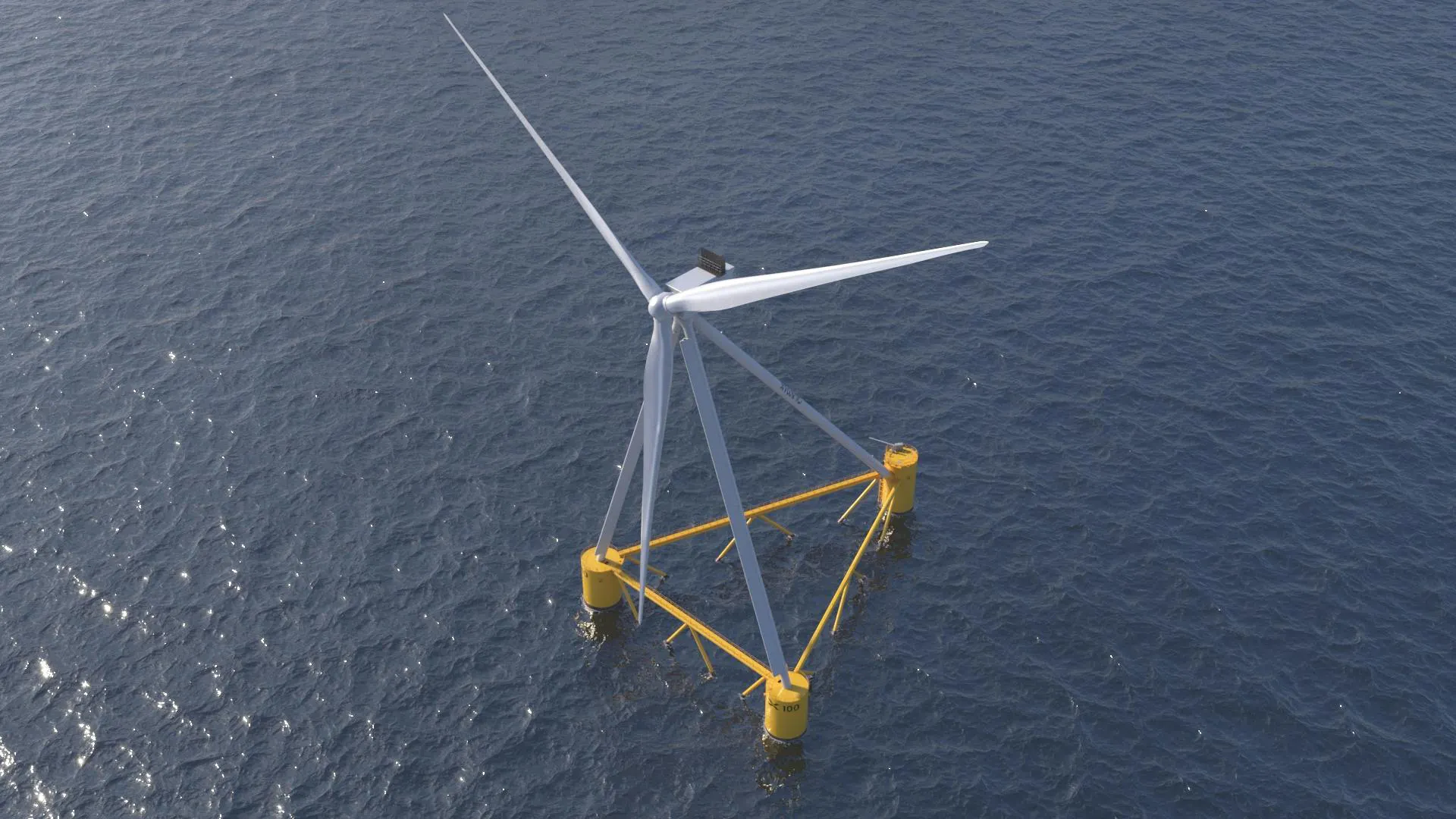 X1 Wind's x100 platform from above