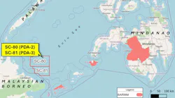 Map: Permits SC-80 (PDA-2) and SC-81 (PDA-3) in the Sulu Sea