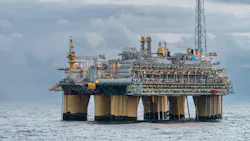 Åsgard B platform in the Norwegian Sea