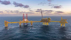 Tyra gas-condensate field in Danish North Sea