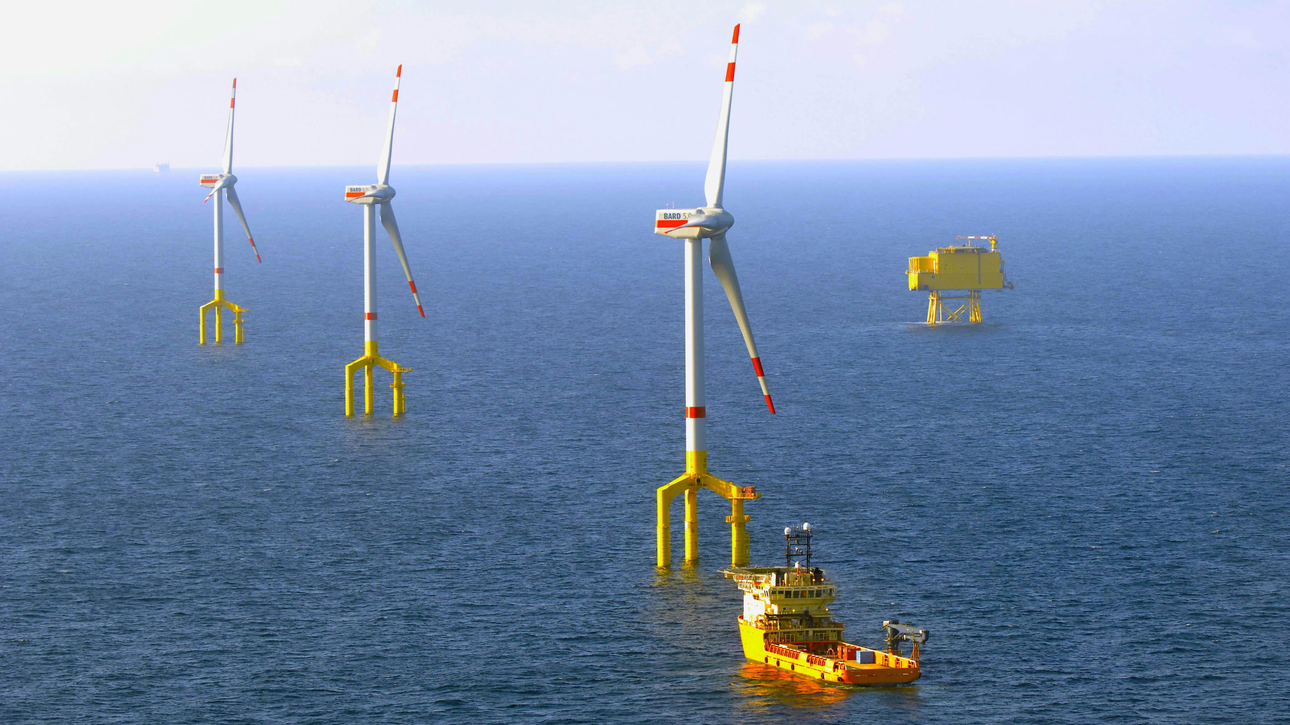 HVDC use on DolWin1 offshore wind farm near Germany