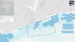 Ghana map of 2D cubed data area