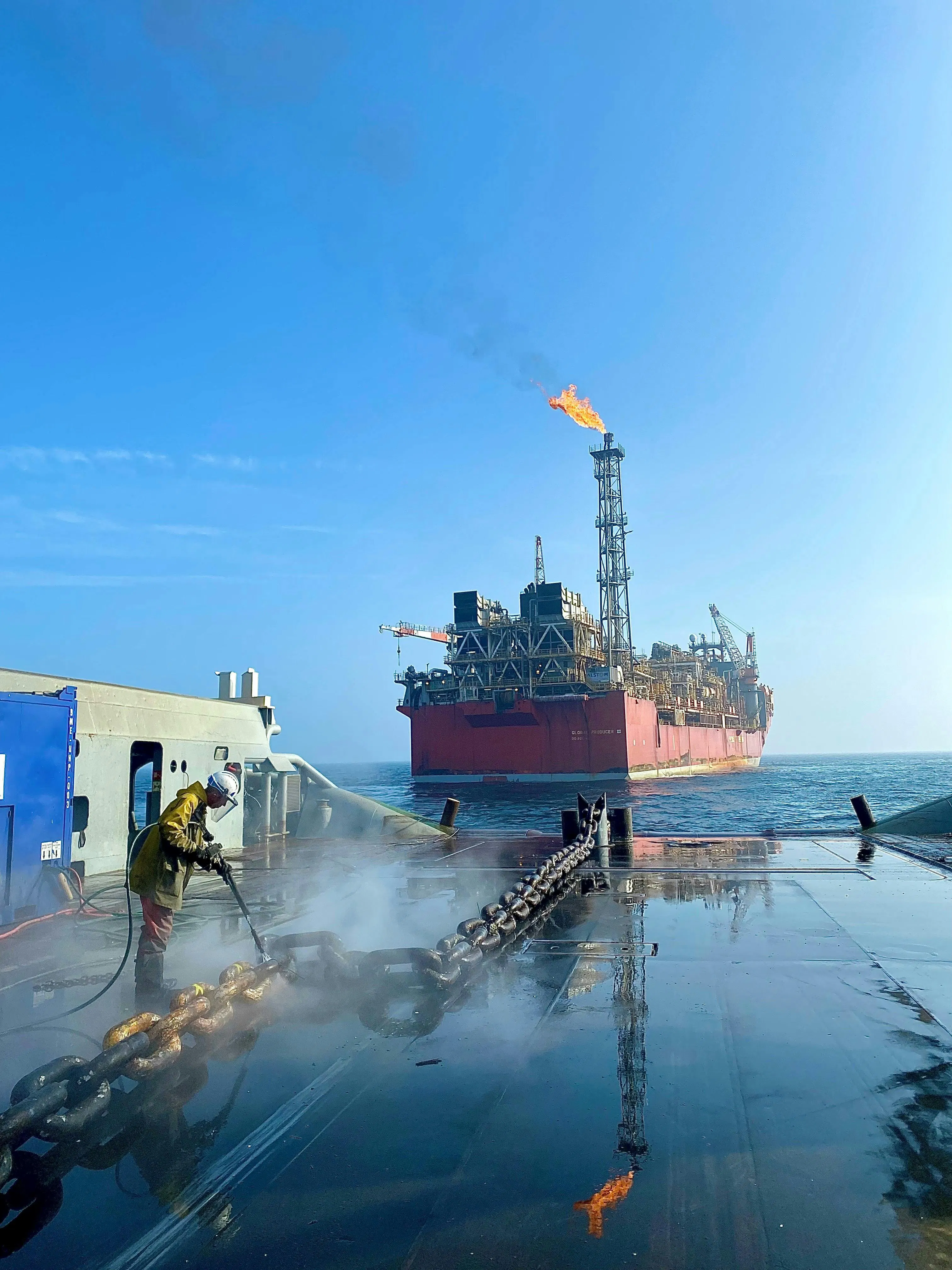GP3 FPSO chain cleaning