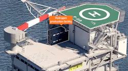 hydrogen-producing plant on the Eni-operated Q13a-A platform