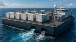 concept rendering of a floating offshore data center
