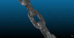 Subsea photogrammetry subsea mooring chains