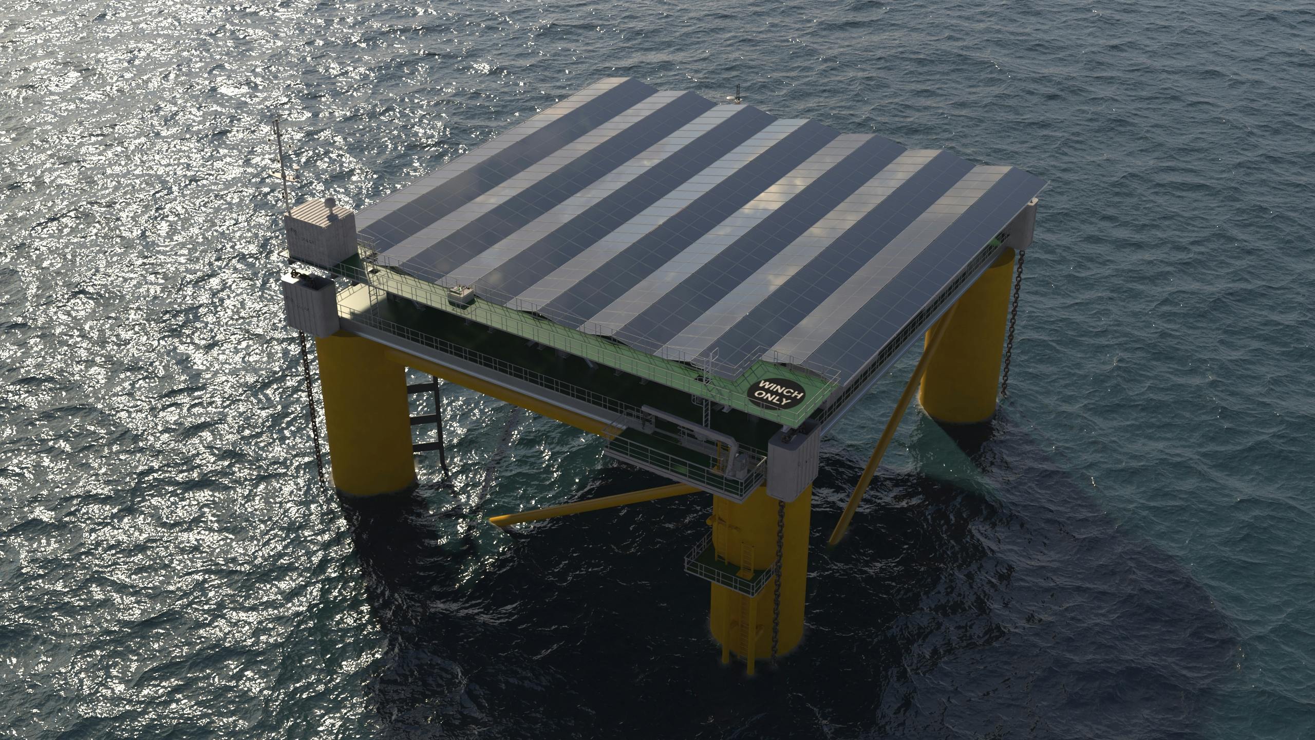 SolarDuck's elevated floating solar platform