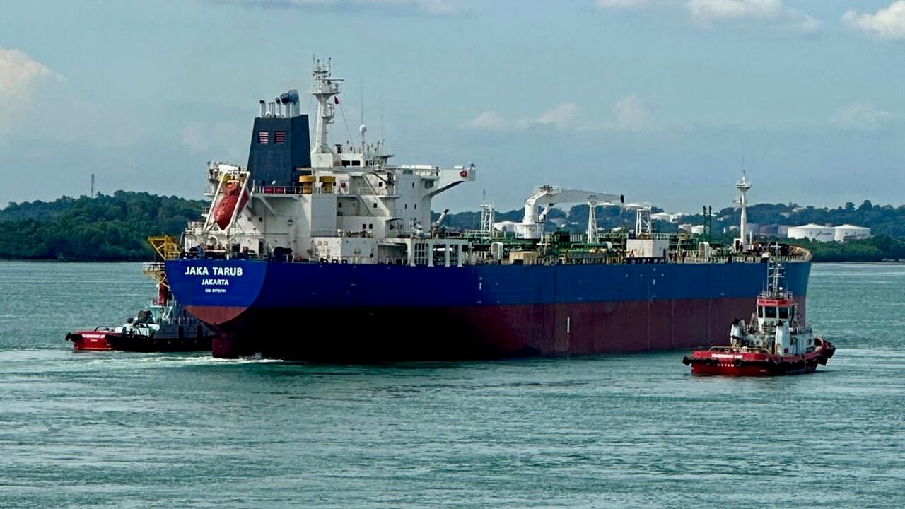 MT Jaka Tarub departs Batam, Indonesia