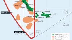 Meren map of offshore Namibia assets