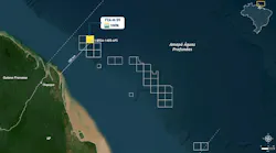 map indicates the location of the discovery on the Coast of Amapá