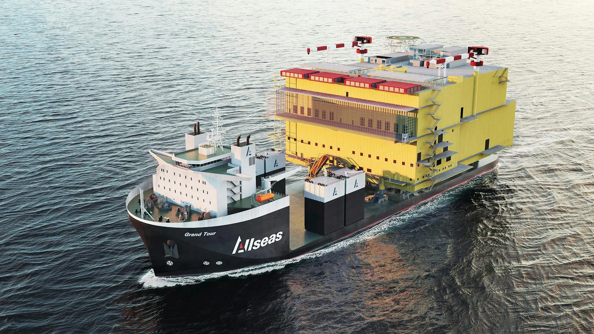 Grand Tour semisubmersible heavy-transport vessel
