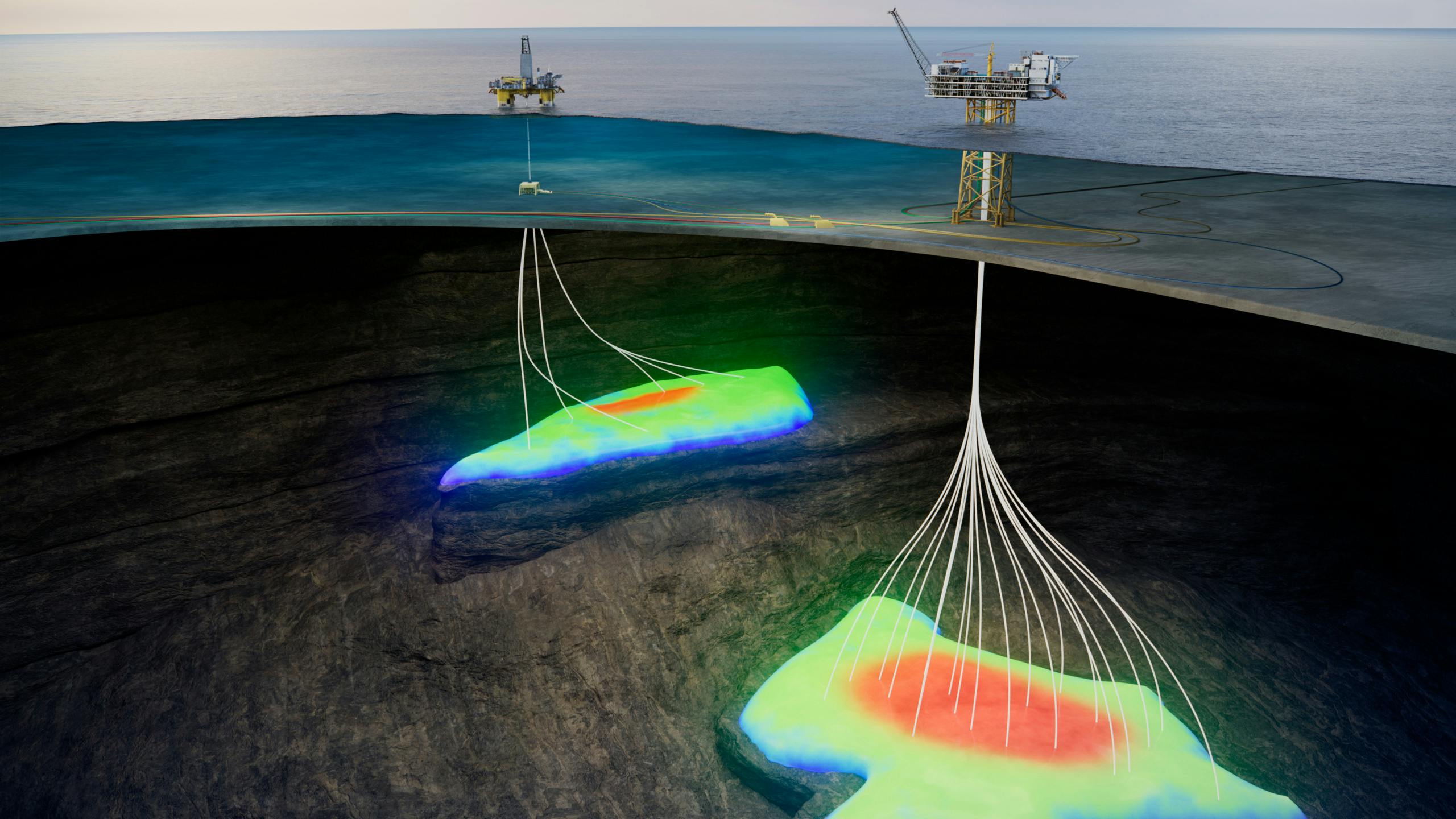 Illustration of Symra development offshore Norway
