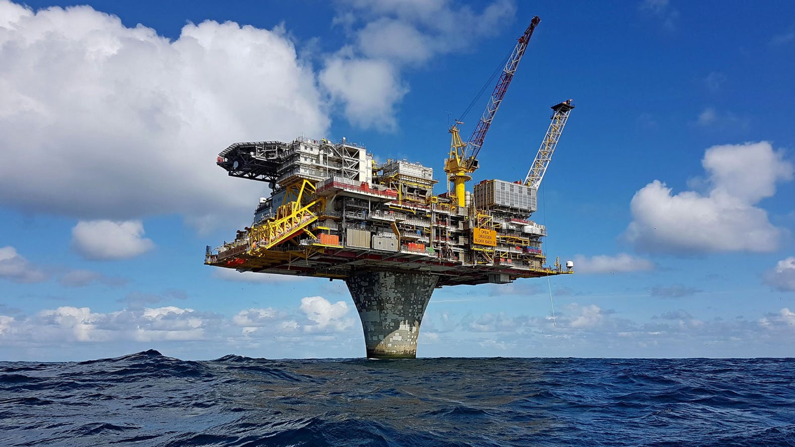 The Draugen platform in the Norwegian Sea