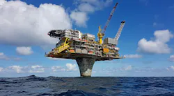 The Draugen platform in the Norwegian Sea