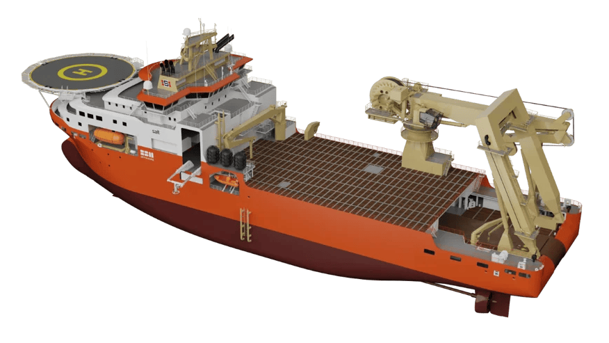 rendering of the new Solstad Offshore-SBM Offshore multipurpose deepwater installation and construction vessel