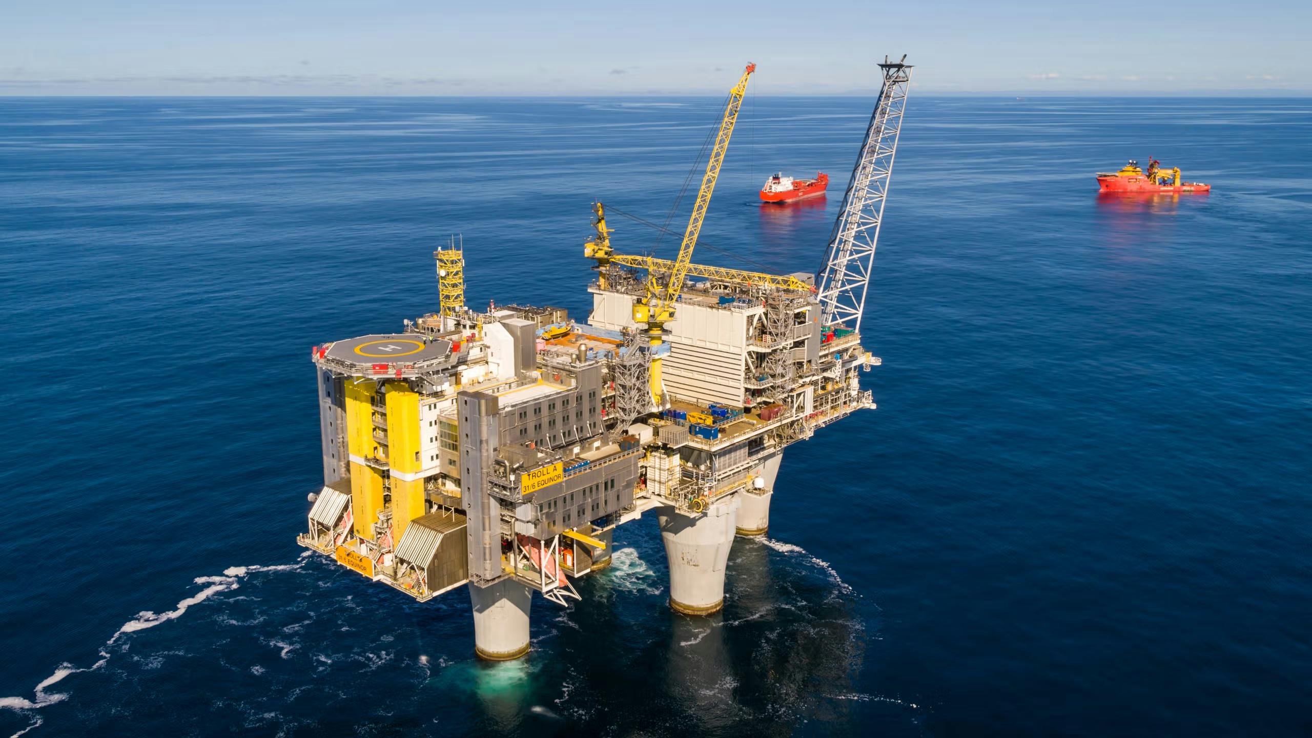Troll A platform in the North Sea