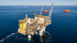 Troll A platform in the North Sea