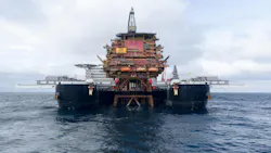 Pioneering Spirit's North Cormorant topsides removal