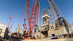 Mammoet completed heavy lifting operations for BW Energy's Maromba B wellhead platform conversion project