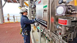 Chevron’s waterflooding program at its Tahiti field involves converting producer wells to injectors and installing a new water-injection manifold
