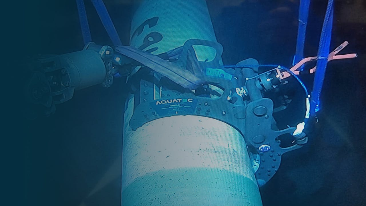 Aquatec deployment system installs subsea sensor on pipeline during offshore testing
