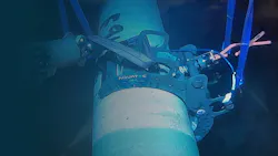 Aquatec deployment system installs subsea sensor on pipeline during offshore testing